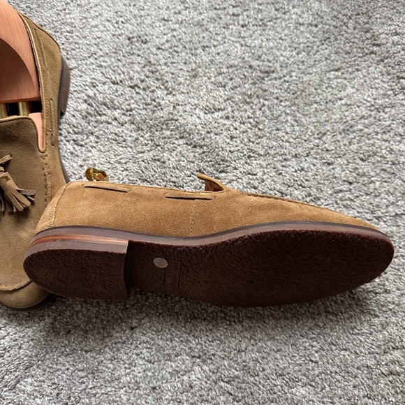 Marc Fisher Tan Suede Tassel Loafers main image 5